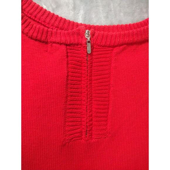 Lunatisme Paris Pullover Sweater Red Cotton Blend Sz L NWT Daksha Cardigan - Picture 4 of 12